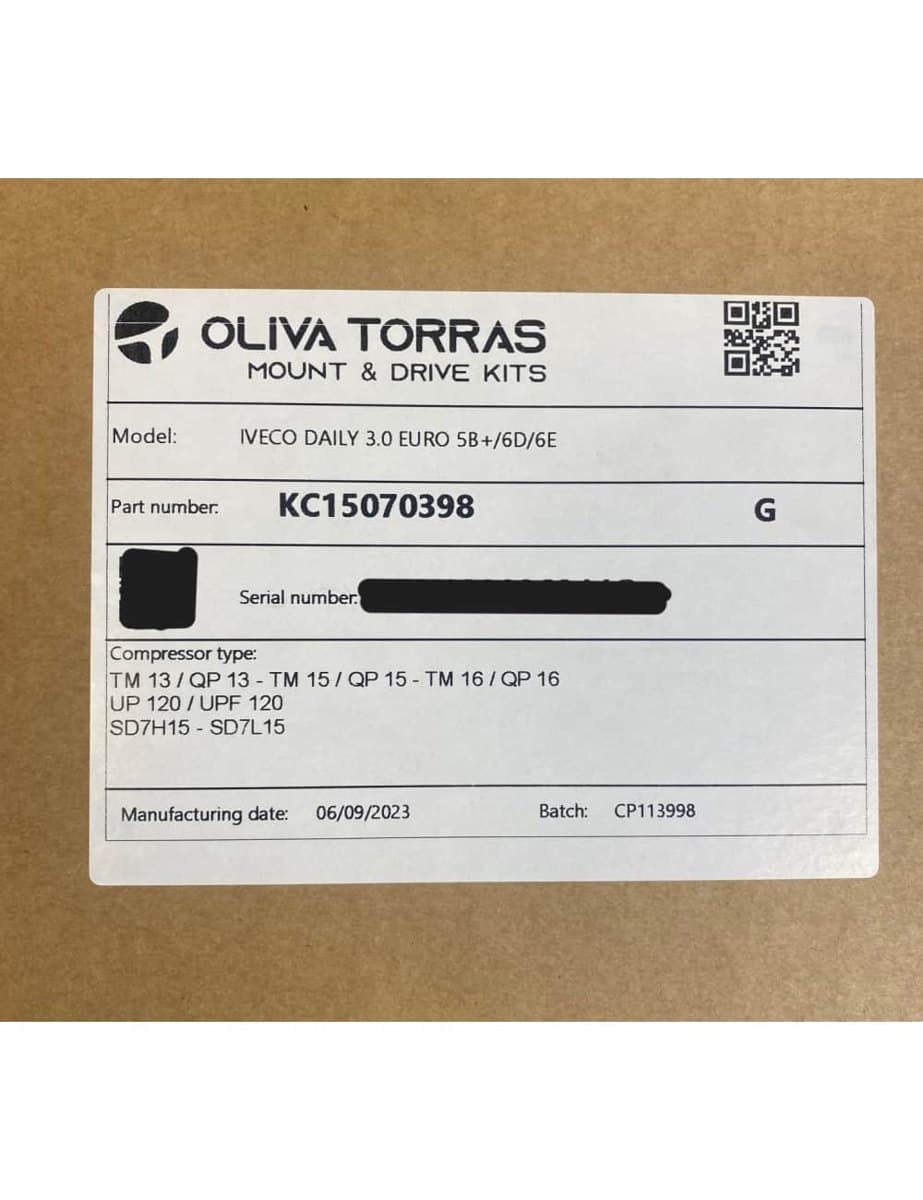 Kompresör Braketi Oliva Torras KC15070398 – Iveco Daily 3.0 Euro 5 / Euro 6 görsel 3