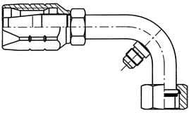 Sökülebilir Rakor Maflow MRB2220 – FEM OR 90° 7/8''-14 UNF x SIZE 10 (R12 VALVE 1/4'')