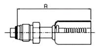 Sıkmalı Rakor Maflow MRB3666 – MALE OR 180° 5/8''-18 UNF x SIZE 06