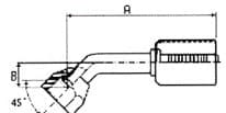 Sıkmalı Rakor Maflow MRB3816 – FEM FLARE 45° 5/8''-18 UNF x SIZE 06