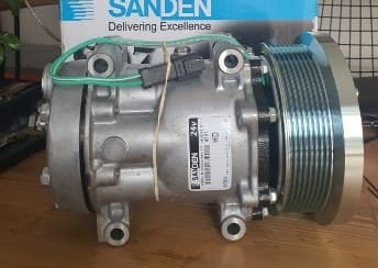 Üniversal Klima Kompresörü Sanden 7H15-4301 – 132 mm · 8PK · 24V