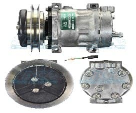 Üniversal Klima Kompresörü Sanden 7H13-7351 – 138 mm · 1V · 24V