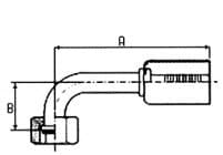 Sıkmalı Rakor Maflow MRB3626 – FEM OR 45° 5/8''-18 UNF x SIZE 06
